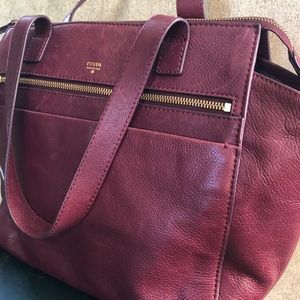 Vintage Fossil Leather Handbag